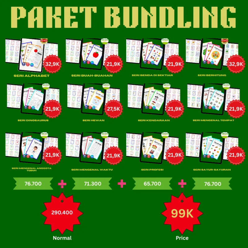 1000++ WORKSHEET ANAK @AMEI-157